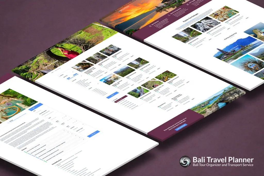 Website Bali Travel Planner